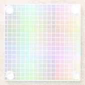 Dessous-de-verre En Verre Couleurs HTML Websafe (Dos)