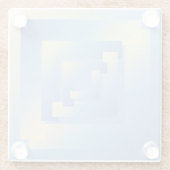 Dessous-de-verre En Verre couleurs vives (Dos)