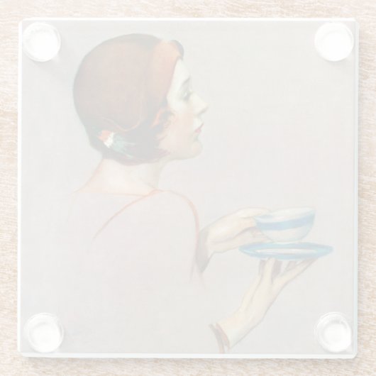 Dessous-de-verre En Verre Coupe de Java (Dos)