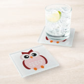 DESSOUS-DE-VERRE EN VERRE COUPER OWL (Incliné)