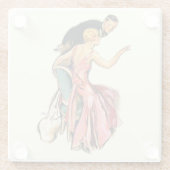 Dessous-de-verre En Verre Couple engagé (Dos)