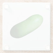 Dessous-de-verre En Verre Courge verte (Melon d'hiver) (Dos)