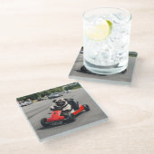 Dessous-de-verre En Verre course de go-kart carlin (Incliné)