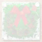 Dessous-de-verre En Verre Courtoisie de Noël (Dos)