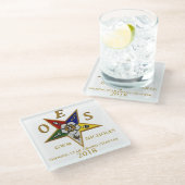 DESSOUS-DE-VERRE EN VERRE COUTUME D'OES (Incliné)