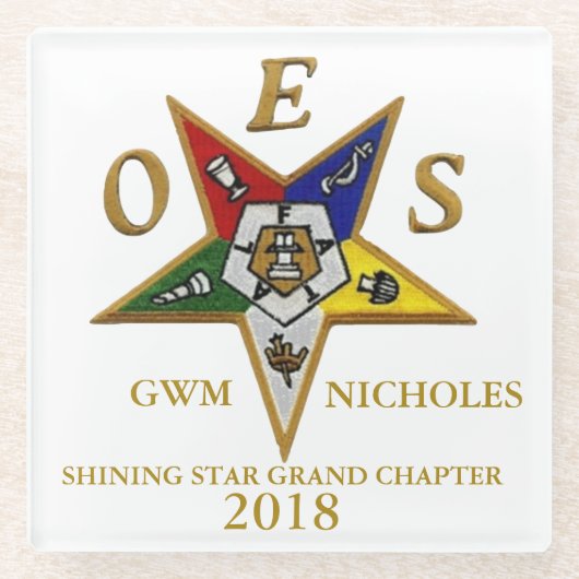 DESSOUS-DE-VERRE EN VERRE COUTUME D'OES (Devant)