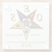 DESSOUS-DE-VERRE EN VERRE COUTUME D'OES (Dos)