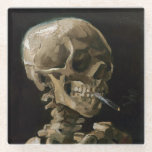 Dessous-de-verre En Verre Crâne avec brûler la cigarette Vincent van Gogh Ar<br><div class="desc">Vincent van Gogh (Néerlandais, 1853 - 1890) Crâne d'un squelette avec cigarette brûlante, 1885-1886, Huile sur toile Sans cadre : 32 cm × 24, 5 cm (13 po × 9, 6 po) Travail précoce de Vincent van Gogh. Ce petit tableau fait partie de la collection permanente du musée Van Gogh...</div>