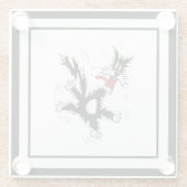 Dessous-de-verre En Verre Crazy Cat (Dos)