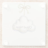 Dessous-de-verre En Verre Cream Blue Cloud Nine (Dos)