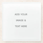 Dessous-de-verre En Verre Create Your Own white  (Devant)