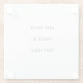 Dessous-de-verre En Verre Create Your Own white  (Dos)