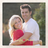 Dessous-de-verre En Verre Créer Couple personnalisé Dessous de verre photo e (Devant)