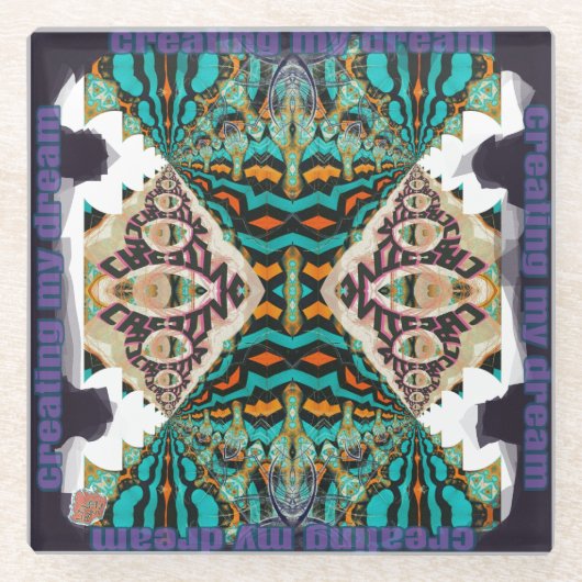 Dessous-de-verre En Verre Créer mon rêve (Devant)