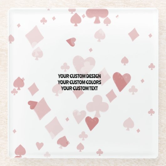 Dessous-de-verre En Verre Créez votre propre custom (Devant)