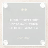 Dessous-de-verre En Verre Créez votre propre devis (Dos)