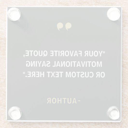 Dessous-de-verre En Verre Créez votre propre devis (Dos)