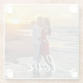 Dessous-de-verre En Verre Créez votre propre script d'amour Romantique Coupl (Dos)