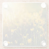 Dessous-de-verre En Verre Crépuscule de renoncule (Dos)
