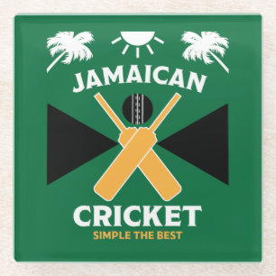 Dessous-de-verre En Verre Cricket jamaïcain