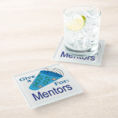 Dessous-de-verre En Verre Criez pour les mentors (Incliné)