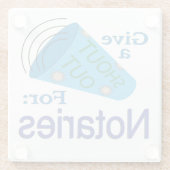 Dessous-de-verre En Verre Criez pour les notaires (Dos)