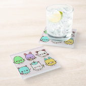 Dessous-de-verre En Verre Critère Kawaii (Incliné)