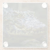 Dessous-de-verre En Verre crocodile (Dos)