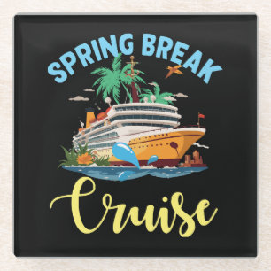 Dessous-de-verre En Verre Croisière de Spring Break