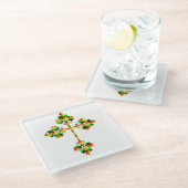 DESSOUS-DE-VERRE EN VERRE CROIX DE FANCY (Incliné)