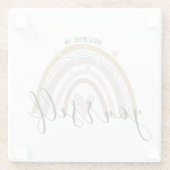 Dessous-de-verre En Verre croyez-vous à l'affirmation positive arc-en-ciel (Dos)