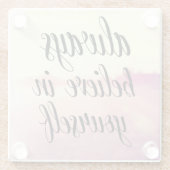 Dessous-de-verre En Verre Croyez-Vous Toujours 2 (Dos)