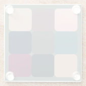 Dessous-de-verre En Verre Cubes colorés (Dos)