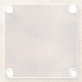 Dessous-de-verre En Verre Cuir Brown Faux (Dos)