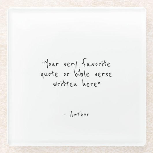 Dessous-de-verre En Verre Custom quote - create your own white (Devant)