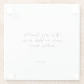 Dessous-de-verre En Verre Custom quote - create your own white (Dos)