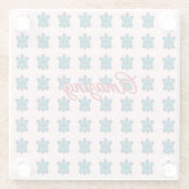 Dessous-de-verre En Verre Custom turtle pattern Sherpa Blanket (Dos)