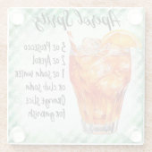 Dessous-de-verre En Verre Cute Aperol Cocktail Recette (Dos)