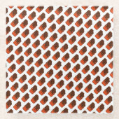 Dessous-de-verre En Verre Cute Kawaii Chocolat Bar (Devant)