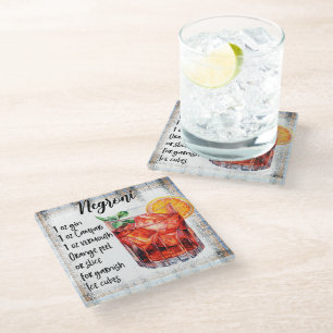 Dessous-de-verre En Verre Cute Negroni Cocktail Recette