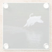 Dessous-de-verre En Verre Cygne trompette (Dos)