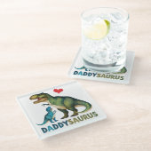 Dessous-de-verre En Verre Daddysaurus (Incliné)