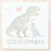 Dessous-de-verre En Verre Daddysaurus (Dos)