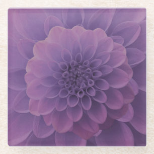 Dessous-de-verre En Verre Dahlia violet