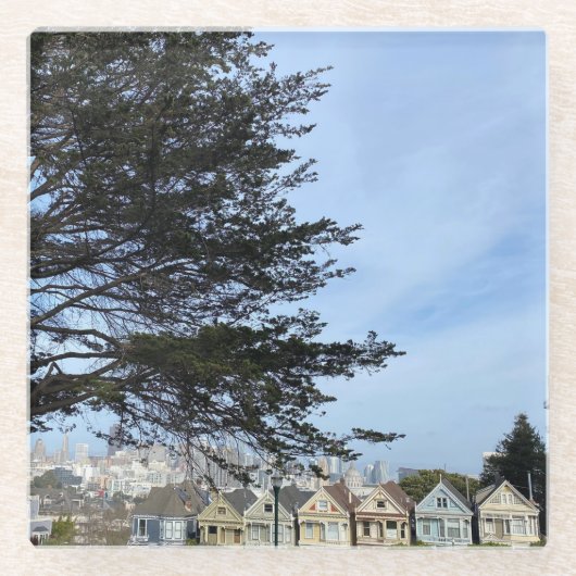 Dessous-de-verre En Verre Dames peintes (Devant)