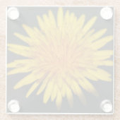 Dessous-de-verre En Verre Dandelion Flower coastercna (Dos)