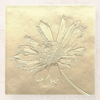 Dessous-de-verre En Verre Dandelion glass coaster