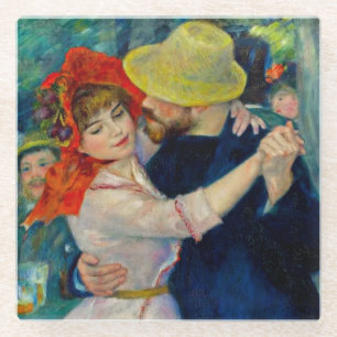 Dessous-de-verre En Verre Danse à Bougival Pierre Renoir