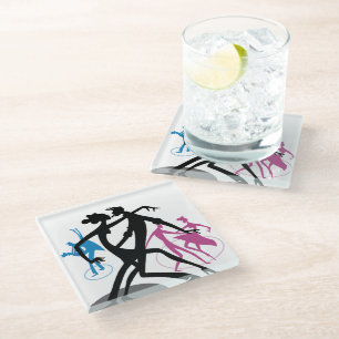 Dessous-de-verre En Verre Danse Swing