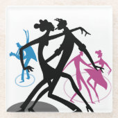 Dessous-de-verre En Verre Danse Swing (Devant)